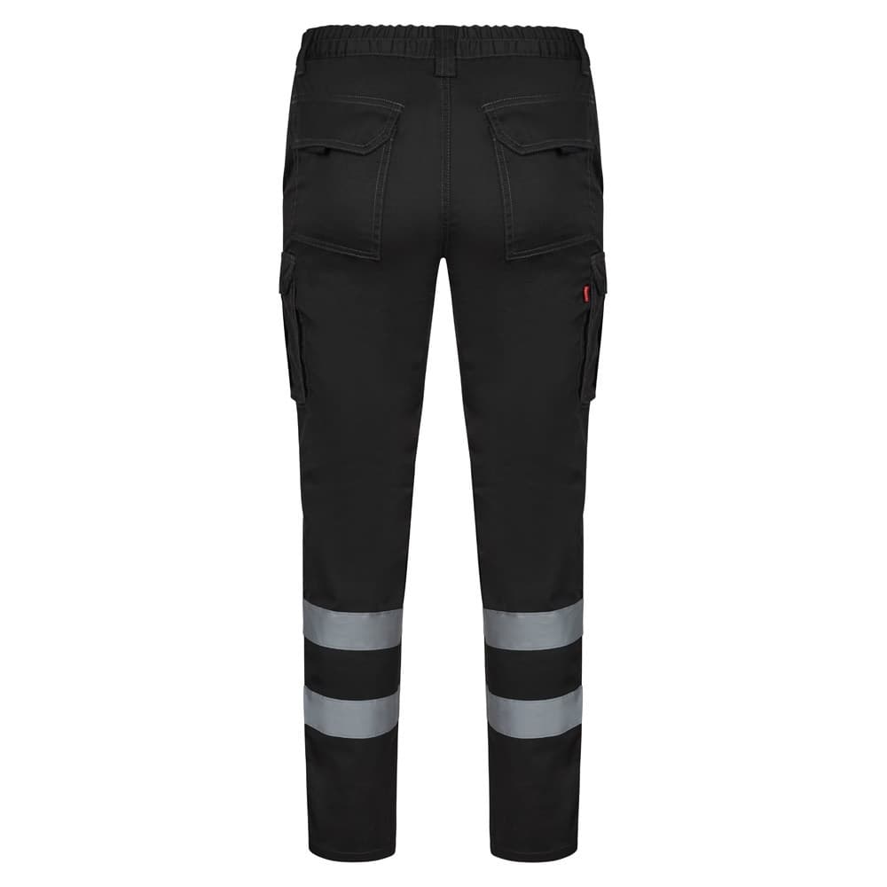 VL DIONYSUS. Pantaloni elasticizzati con diverse tasche (240g/m²), in cotone (46%), EME (38%) e poliestere (16%)