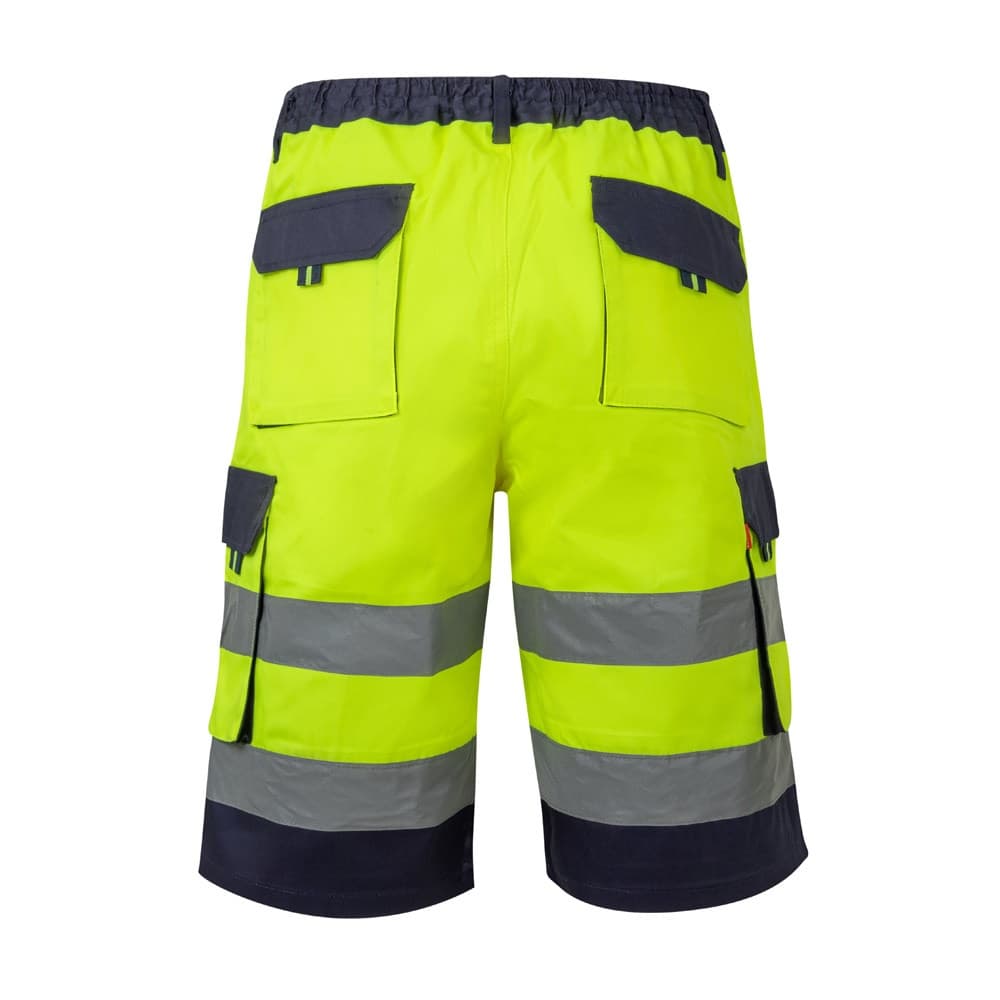 VL HADES. Bermuda bicolore con diverse tasche (210g/m²), in cotone (20%) e poliestere (80%)