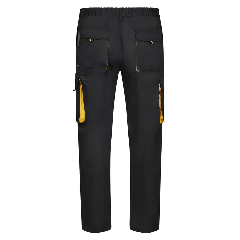 VL HYPNOS. Pantaloni in twill bicolore con diverse tasche (200g/m²), in cotone (35%) e poliestere (65%)