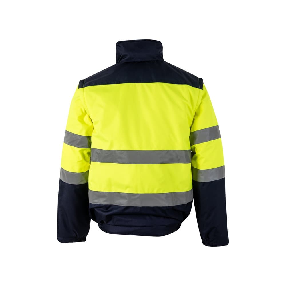 VL JUPITER. Giacca imbottita bicolore (180g/m²) in poliestere (100%), con rivestimento in PU