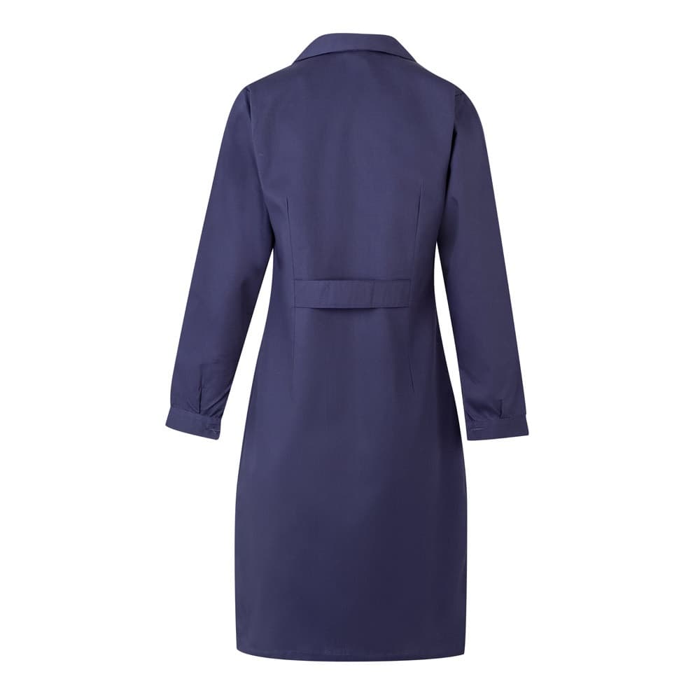VL RAMA. Grembiule in twill a maniche lunghe (175g/m²), in twill di cotone (35%) e poliestere (65%)