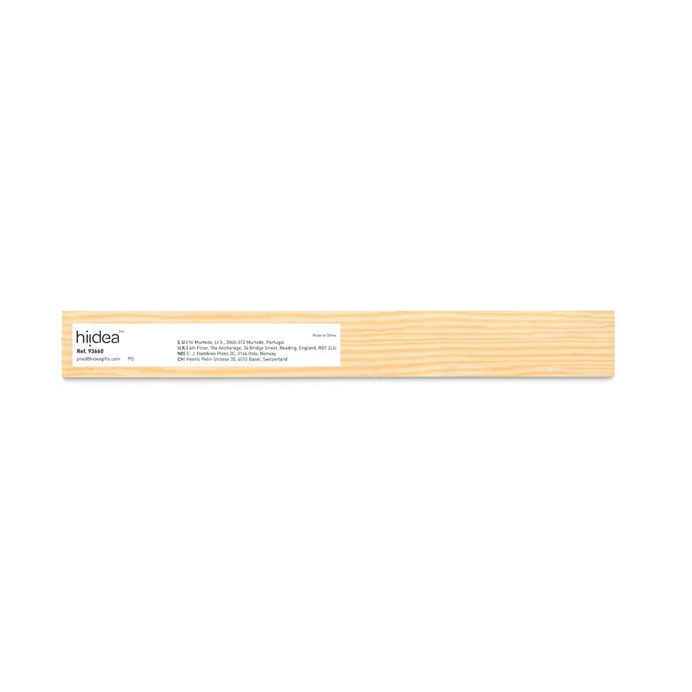 WESLEY 20. Righello in legno di pino con scala graduatada 20 cm